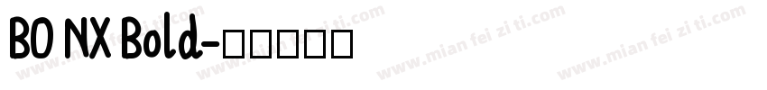 BO NX Bold字体转换